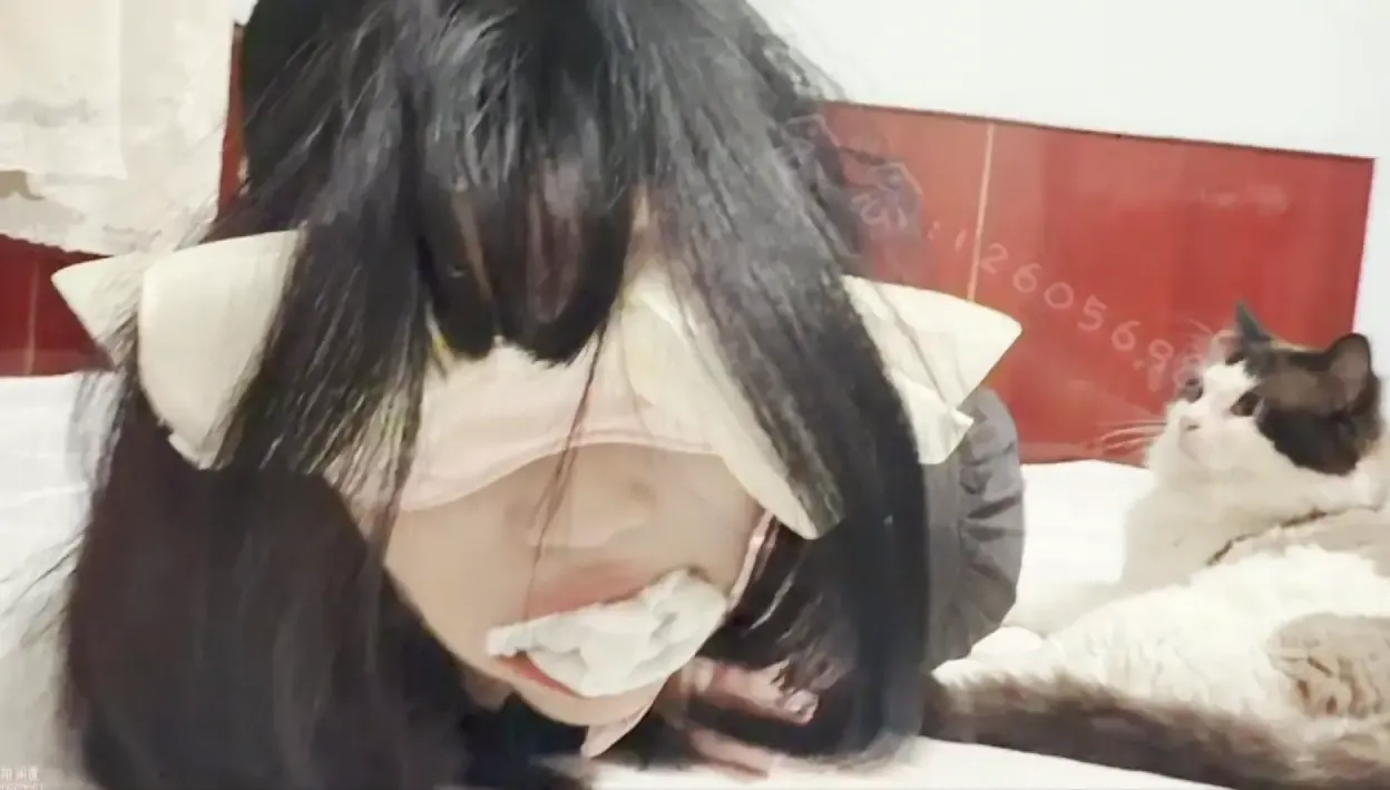 念念被绑脚底抹猫条给小猫舔 念念被绑脚底抹猫条给小猫舔